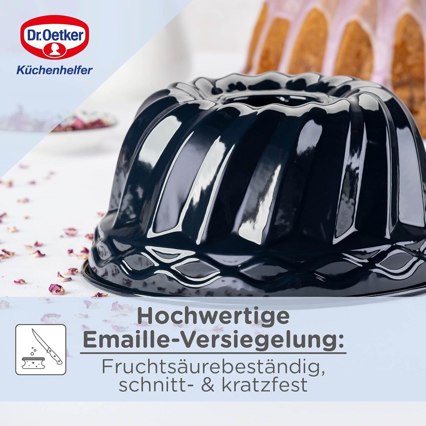 Wunderschöne Guglhupf Backform Ø 24 cm aus Emaille