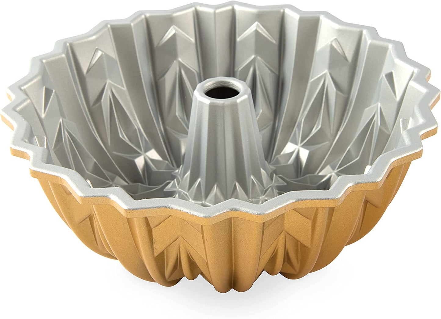 Himmlische Backform Cut Crystal Bundt Aluminium Gold