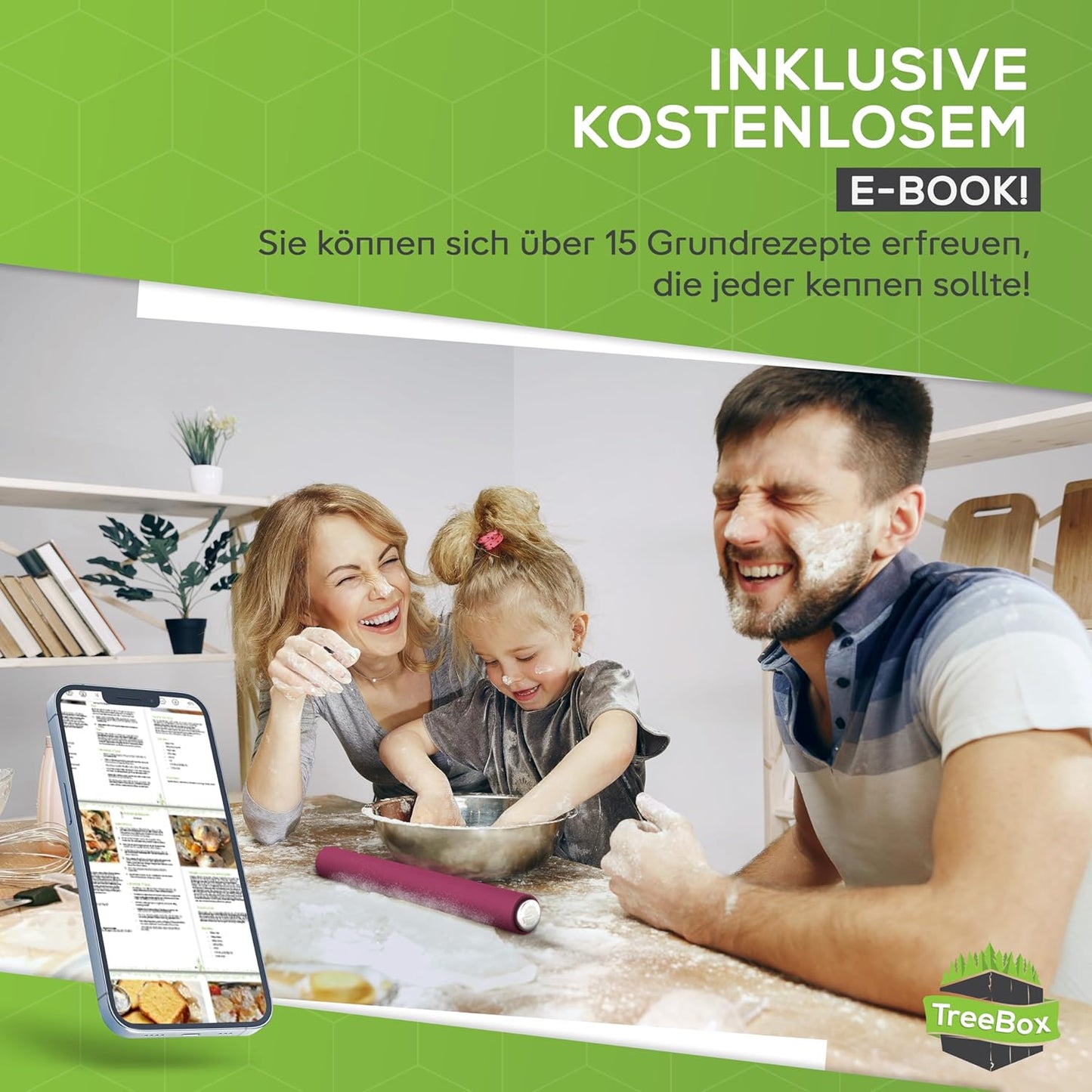 Profi Teigrolle aus Silikon und Edelstahl