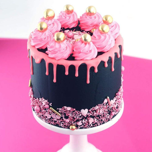 XL Knusperkugeln in Gold für Deine Weihnachtstorte