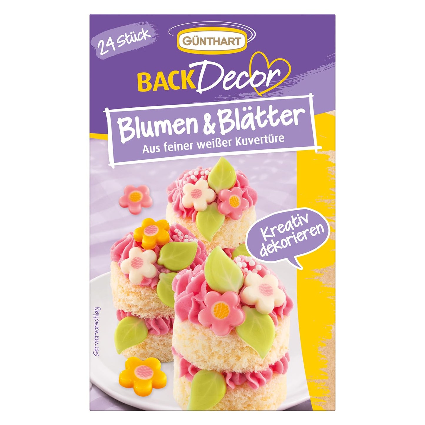 Back-Dekor für Deine Torten, Kuchen und Cupcakes