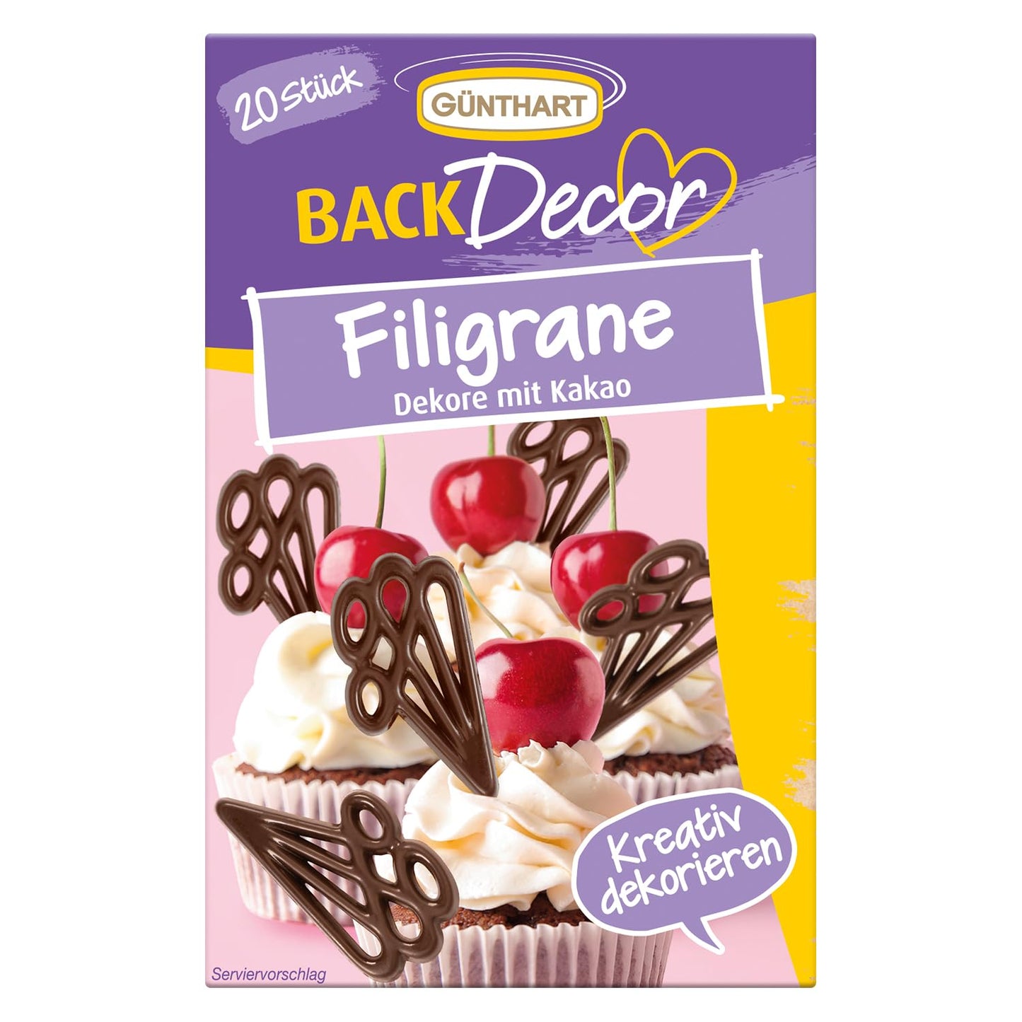 Back-Dekor für Deine Torten, Kuchen und Cupcakes