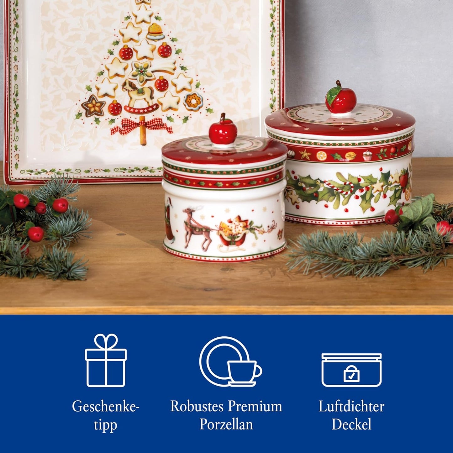 Villeroy & Boch Winter Bakery Delight Plätzchendose aus Porzellan