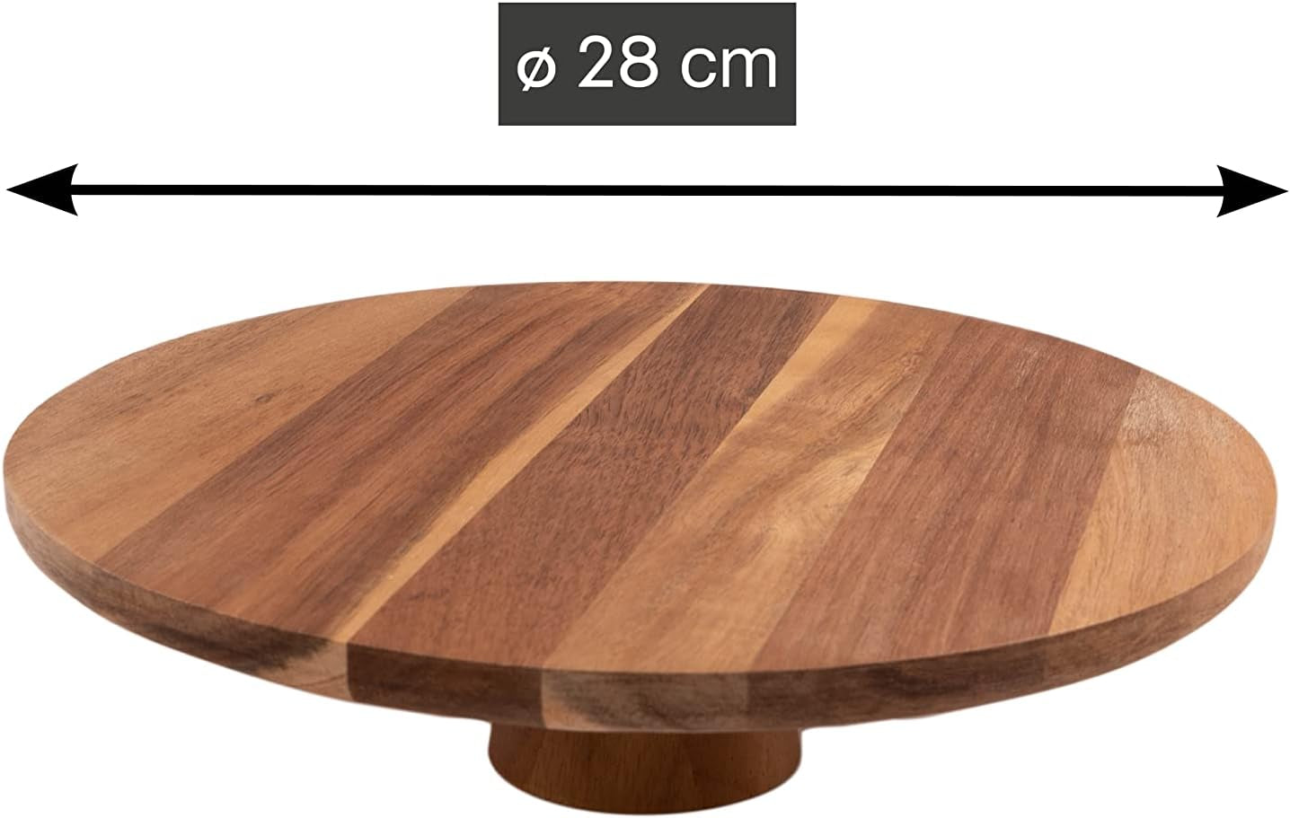 Edle Tortenplatte aus Akazienholz
