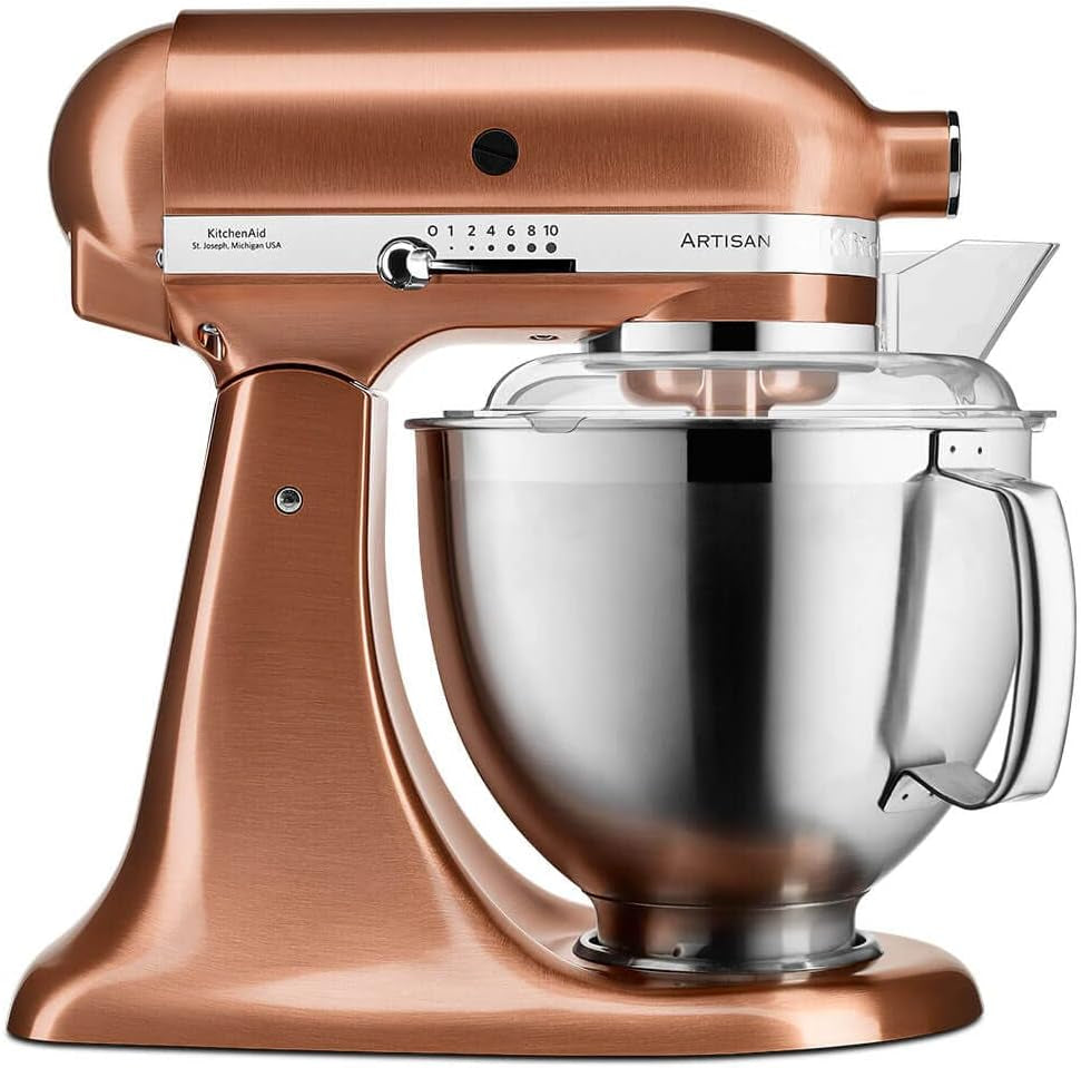 Yushkas Lieblings-Küchenmaschine! Kitchenaid Artisan mit 2 Schüsseln und Zubehör aus Edelstahl, 4.8 l