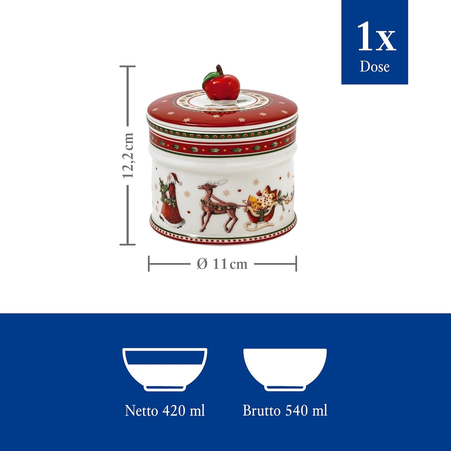 Villeroy & Boch Winter Bakery Delight Plätzchendose aus Porzellan