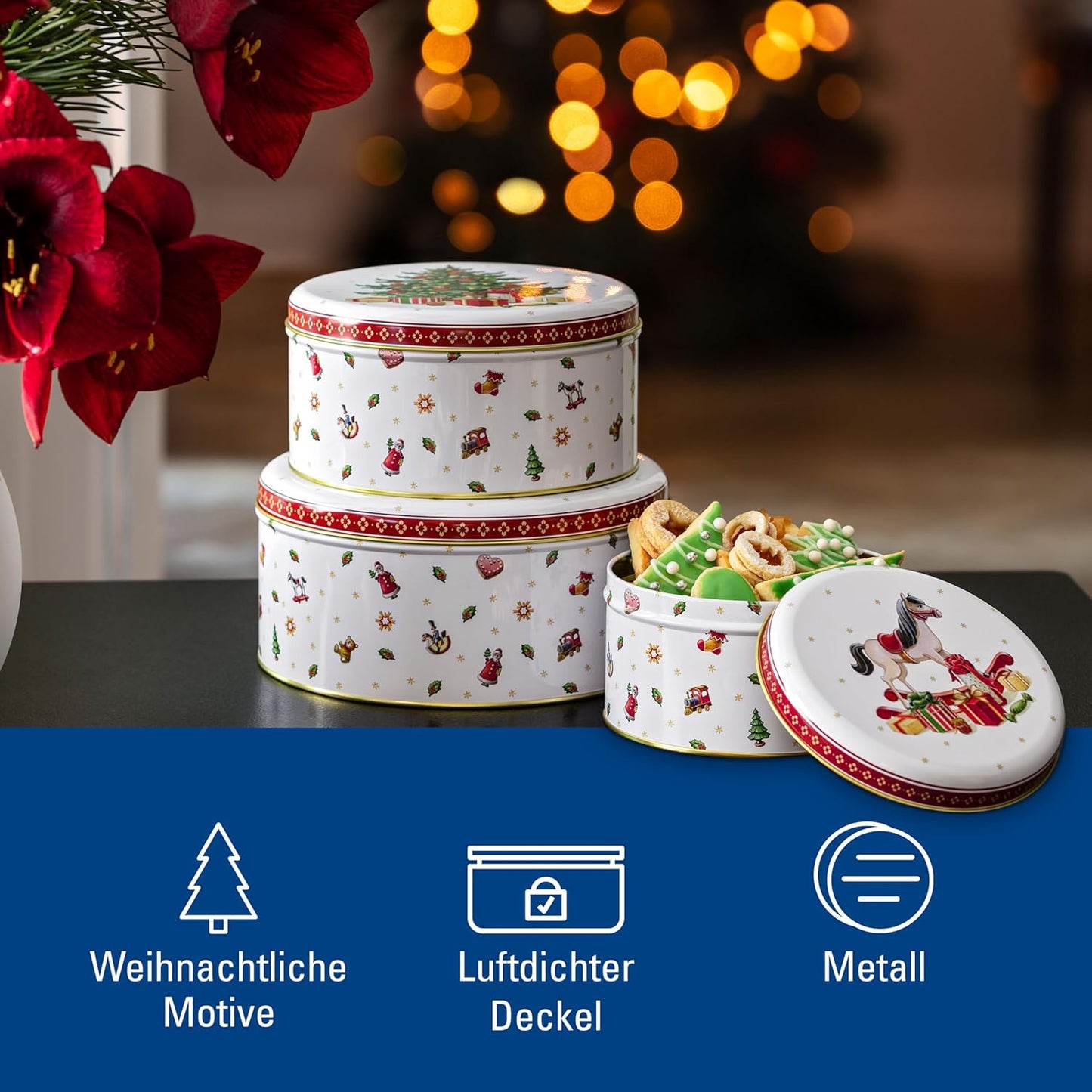 Wunderschönes Villeroy & Boch Gebäckdosen-Set