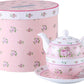 London Boutique Teekanne Und Tasse, Vintage, Rose, Viktoria, Porzellan, in Geschenkbox, Keramik, Rose, 15X15Cm