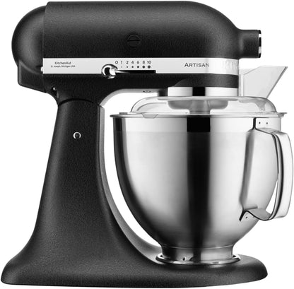 Yushkas Lieblings-Küchenmaschine! Kitchenaid Artisan mit 2 Schüsseln und Zubehör aus Edelstahl, 4.8 l