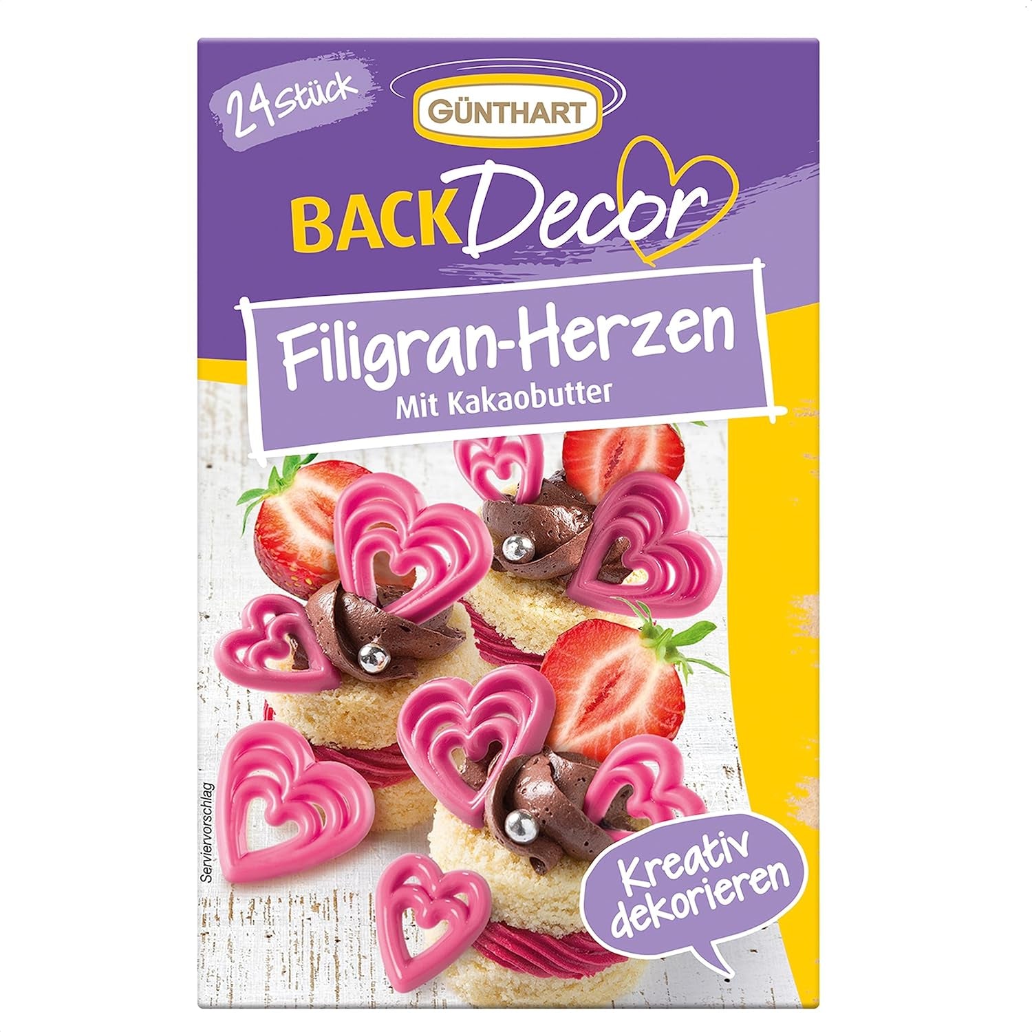 Back-Dekor für Deine Torten, Kuchen und Cupcakes
