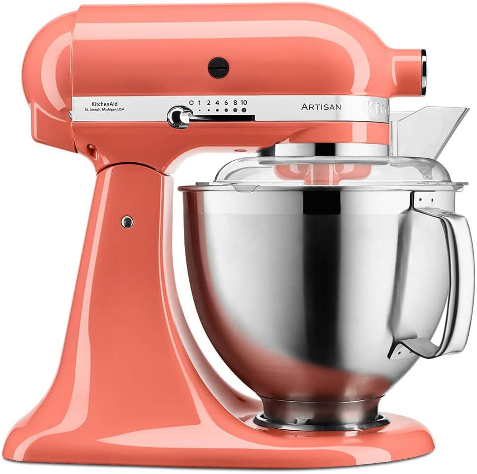 Yushkas Lieblings-Küchenmaschine! Kitchenaid Artisan mit 2 Schüsseln und Zubehör aus Edelstahl, 4.8 l