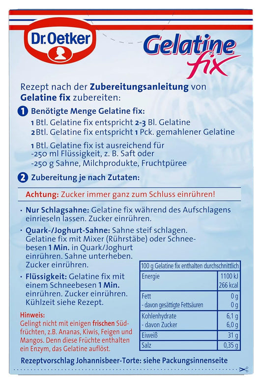 Gelatine Fix in der 12-er Vorrats-Packung