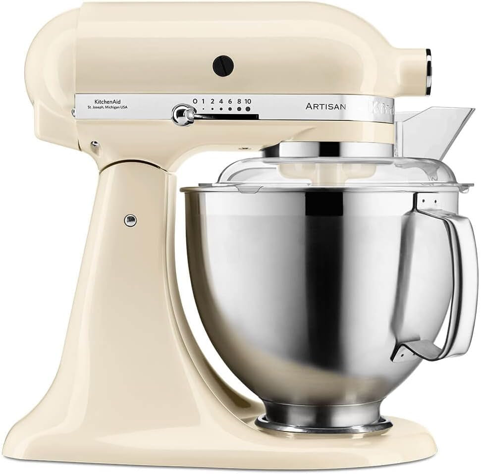 Yushkas Lieblings-Küchenmaschine! Kitchenaid Artisan mit 2 Schüsseln und Zubehör aus Edelstahl, 4.8 l
