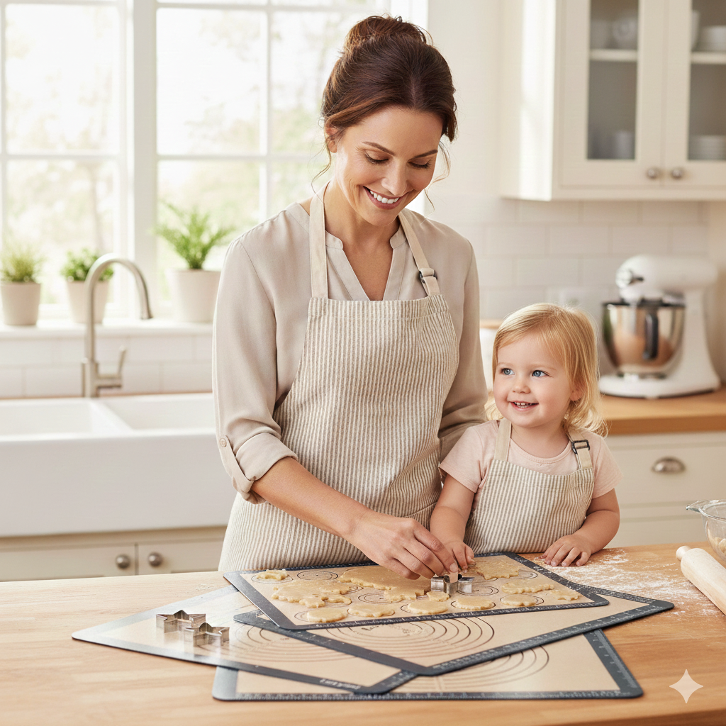 Yushkas Lieblings-Backmatten aus Silikon im Set