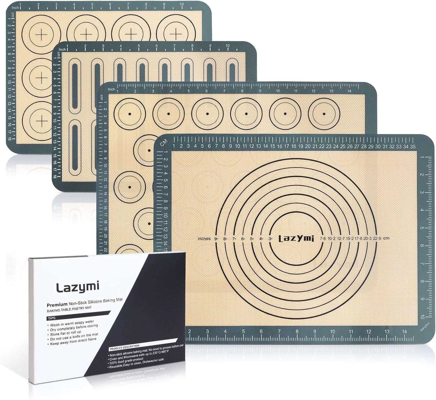 Yushkas Lieblings-Backmatten aus Silikon im Set