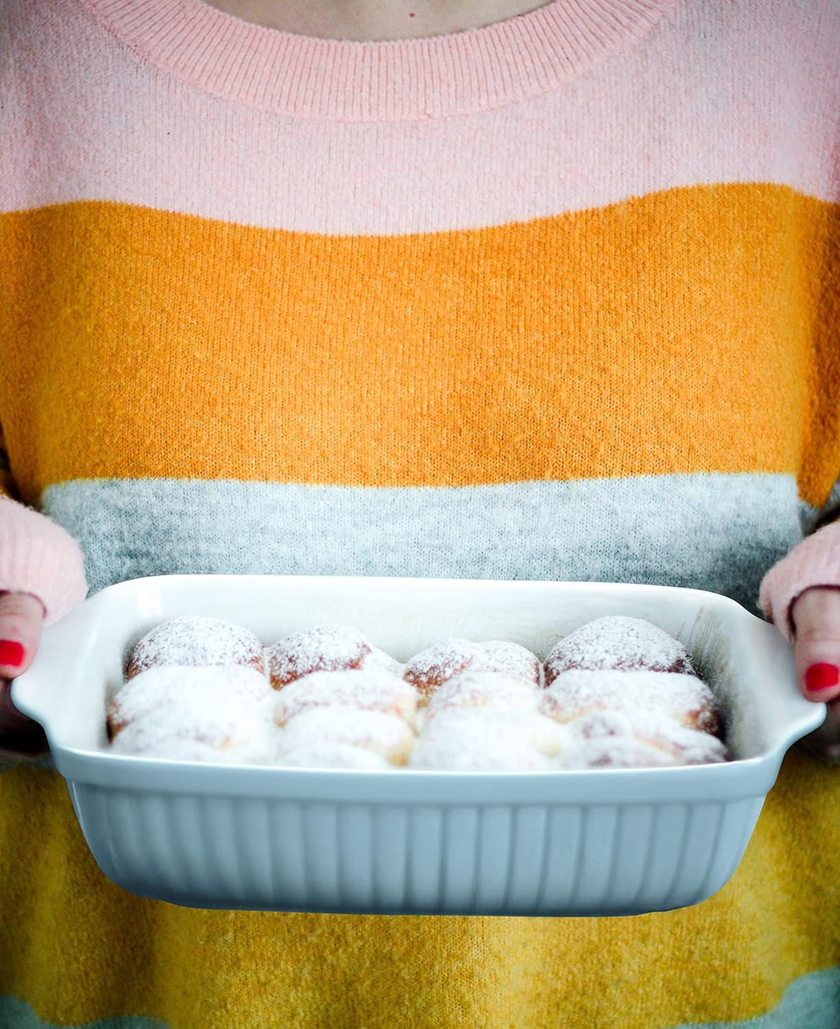 Rechteckige Auflauf- und Backformen aus Keramik