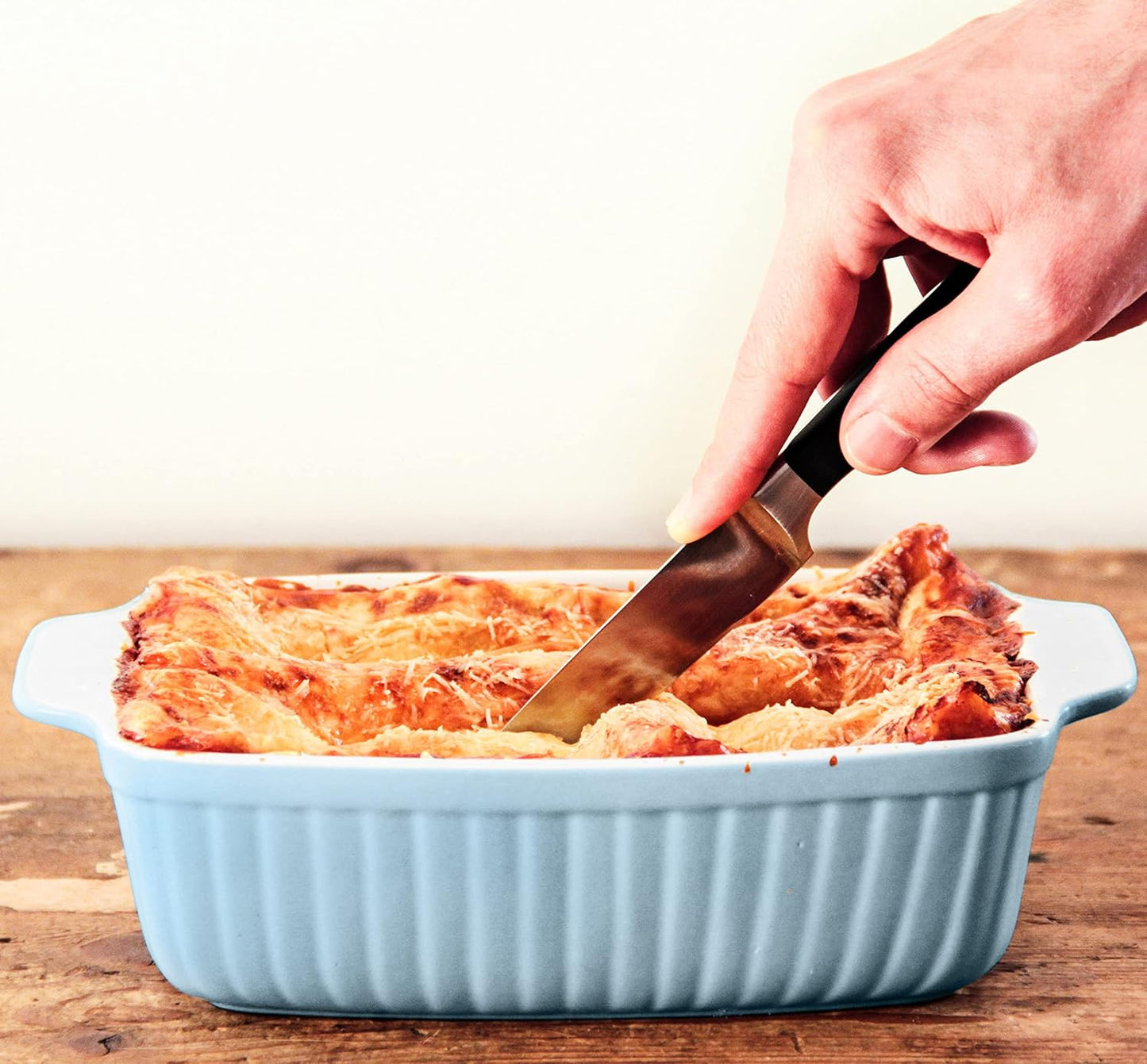 Rechteckige Auflauf- und Backformen aus Keramik