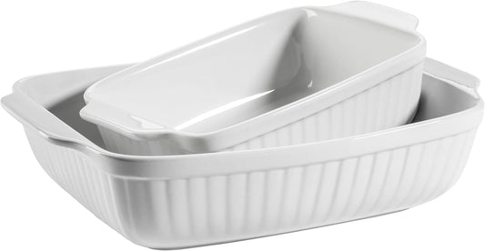 Rechteckige Auflauf- und Backformen aus Keramik