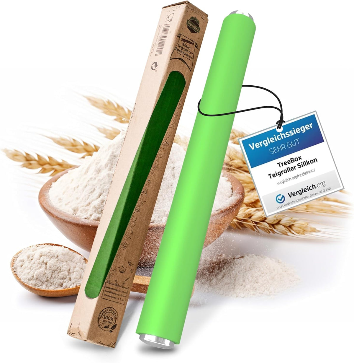 Profi Teigrolle aus Silikon und Edelstahl – SUGARPRINCESS SHOP