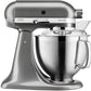 Yushkas Lieblings-Küchenmaschine! Kitchenaid Artisan mit 2 Schüsseln und Zubehör aus Edelstahl, 4.8 l