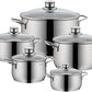 Fünfteiliges WMF-Topfset Diadem Plus
