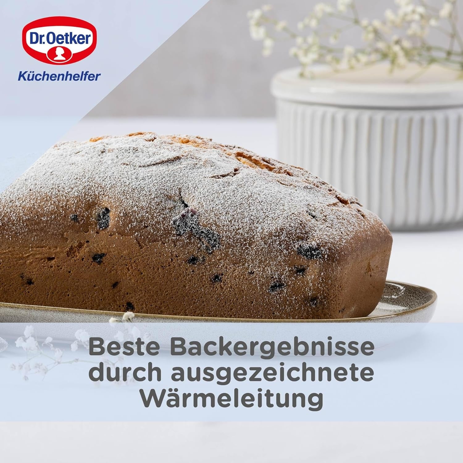 Königskuchenform aus Emaille in Blau