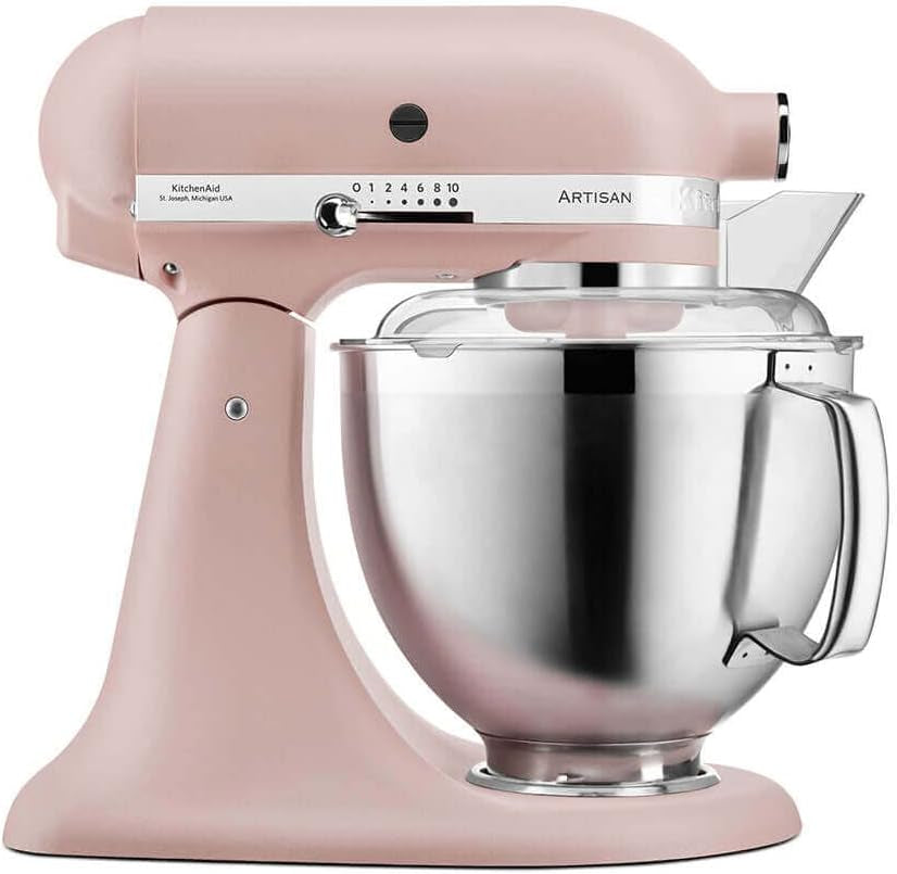 Yushkas Lieblings-Küchenmaschine! Kitchenaid Artisan mit 2 Schüsseln und Zubehör aus Edelstahl, 4.8 l