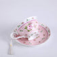 Kaffeetasse Und Untertasse, Shabby Chic, Vintage, Porzellan, Vogel Schmetterling, Flora, Geschenk-Box (Rose Pink)