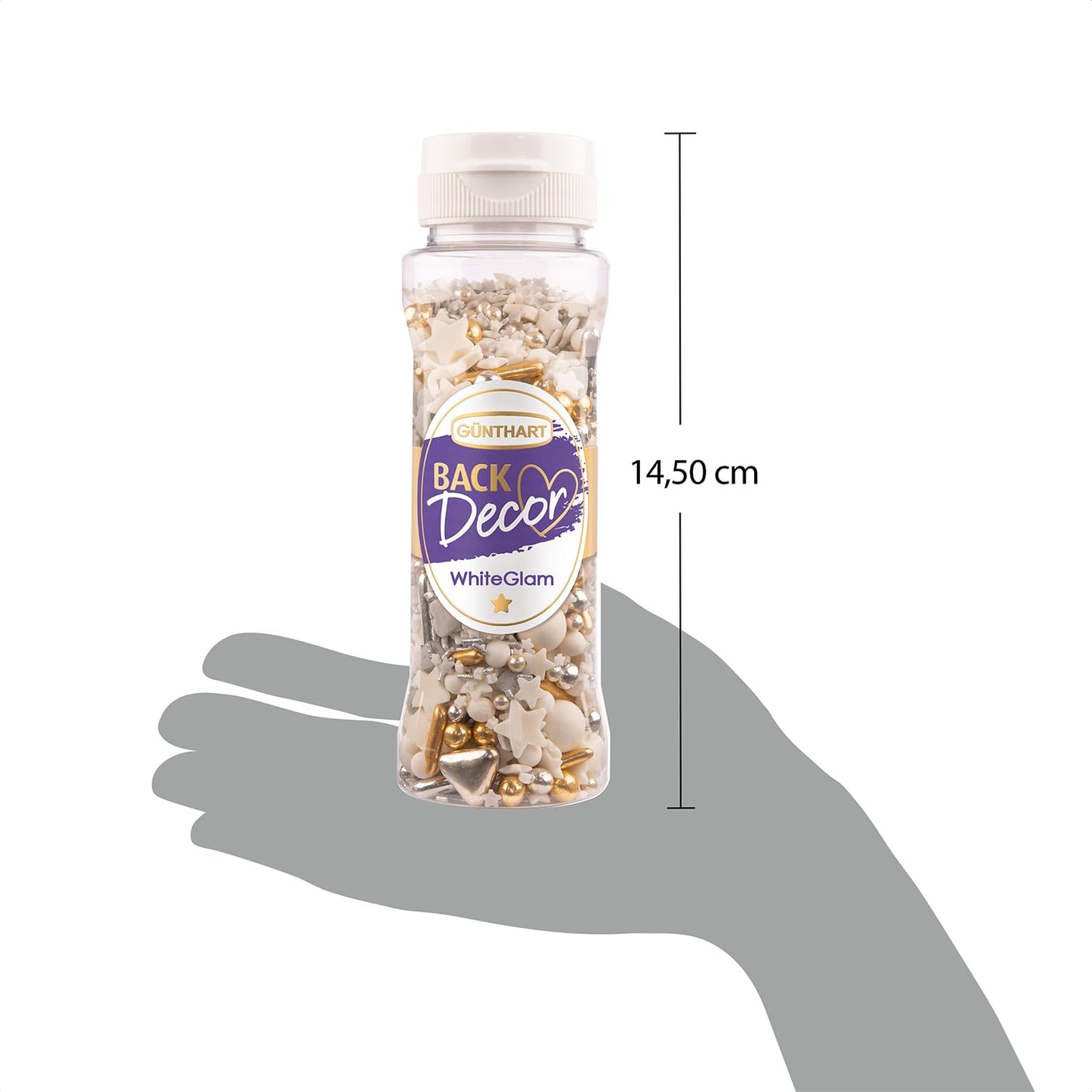 Weihnachtlicher Streuselmix White Glam