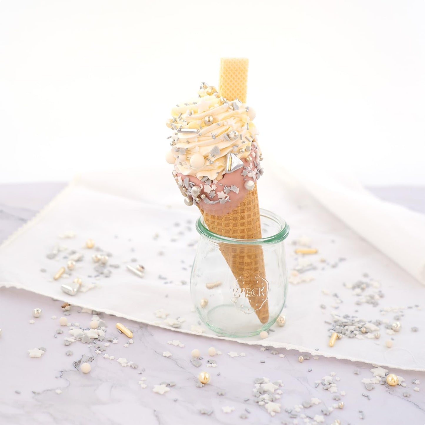 Weihnachtlicher Streuselmix White Glam