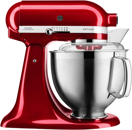 Yushkas Lieblings-Küchenmaschine! Kitchenaid Artisan mit 2 Schüsseln und Zubehör aus Edelstahl, 4.8 l